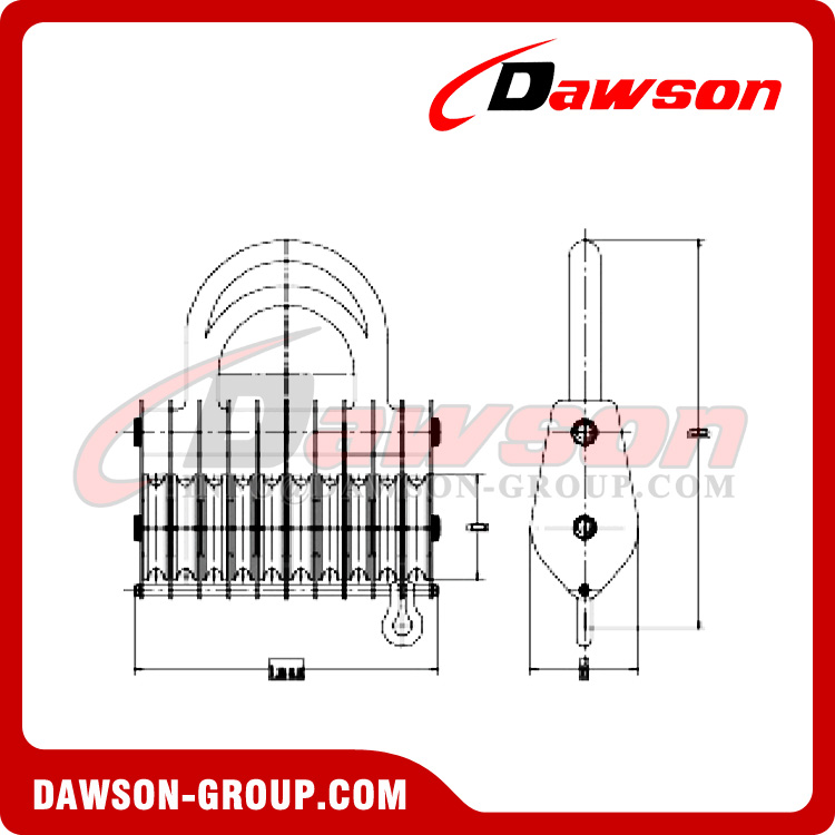 DS-HY、DS-HQ シリーズ マルチホイール ブロック - Dawson Group Ltd. - 中国工場、メーカー