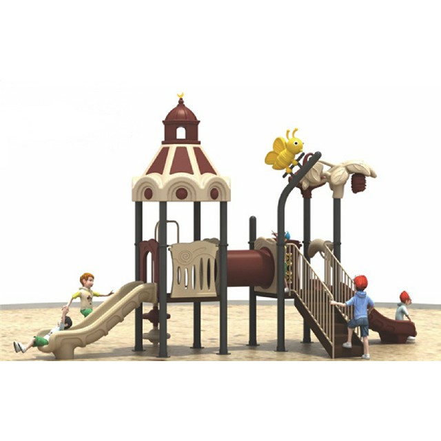 户外幼儿塑料滑梯城堡游乐场 (ML-2005901)