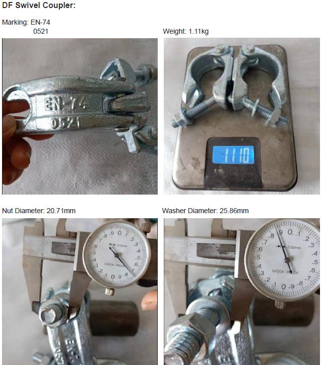 脚手架掉落的旋转耦合器01