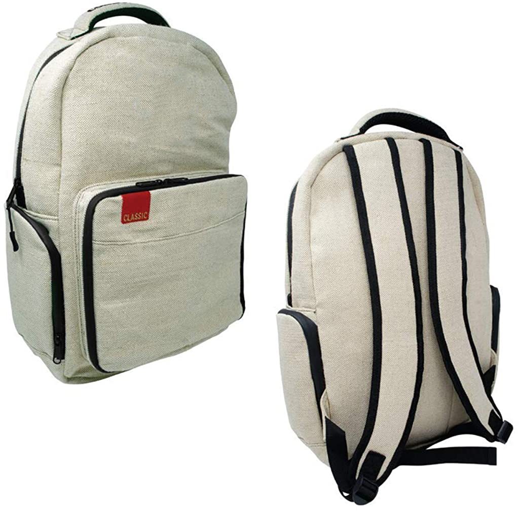Hemp Burlap Jute Bookbags School Backpack Bag