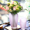 Hot Selling Lantern Shaped Frosted Glass Vase for The Art of Inserting Flowers 