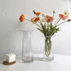 Flat Simple Glass Vase Home Decoration Ornaments Vase