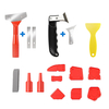 16pcs Professional Sealant Machining Set Including Joint Knife, Joint Smoother, Replacement Blades and Guide