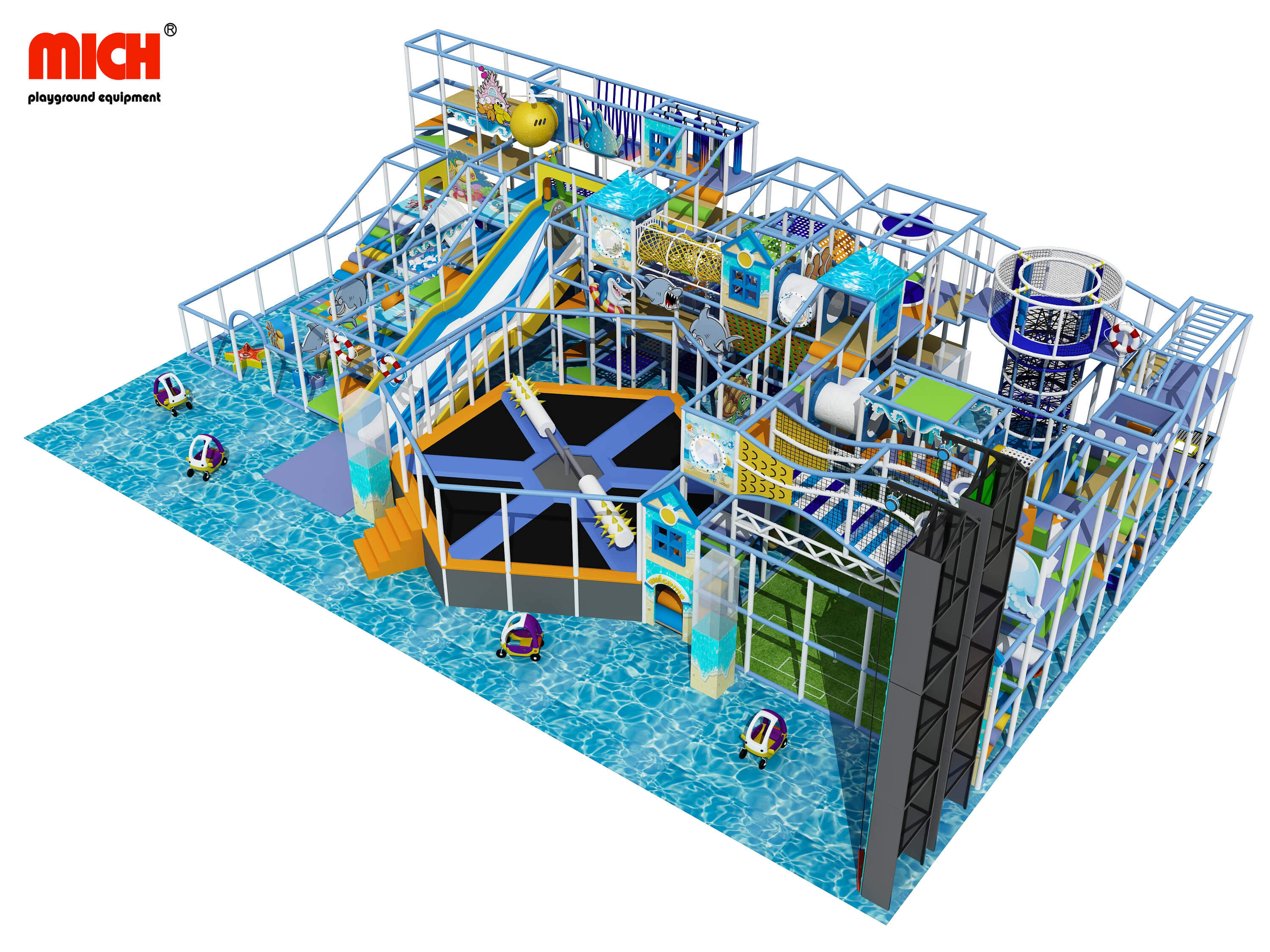 Playground mole de 350 m² de 350 m²