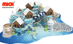 Es dan Snow Castle Tema Desain Baru Bermain Dalam Ruang Dijual