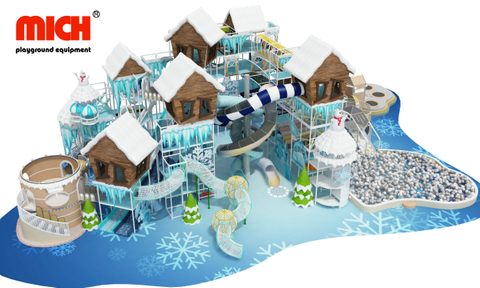 Tema de Castillo de hielo y nieve Nuevo diseño de recreo interior para la venta