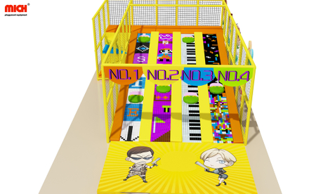 Parque de toboganes de rodillos temáticos interiores personalizados
