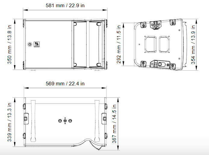 A10 Focus Line Array Dimension