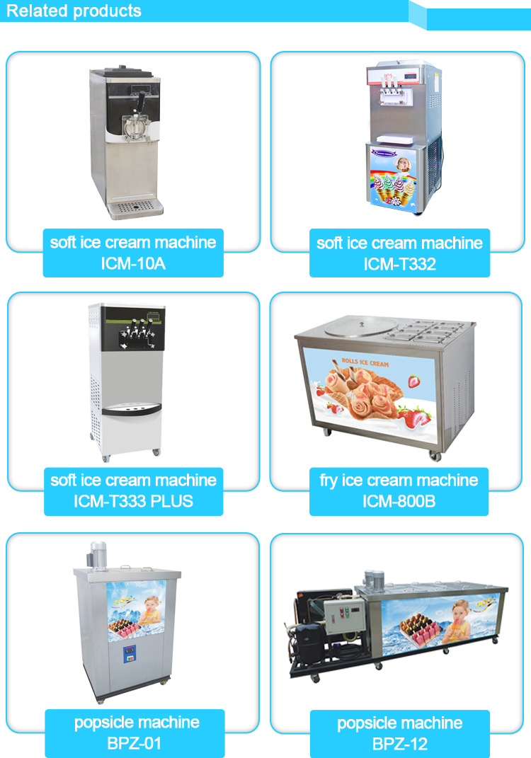 Customized Stainless Steel 304 Italian Ice Cream Popsicle Machine
