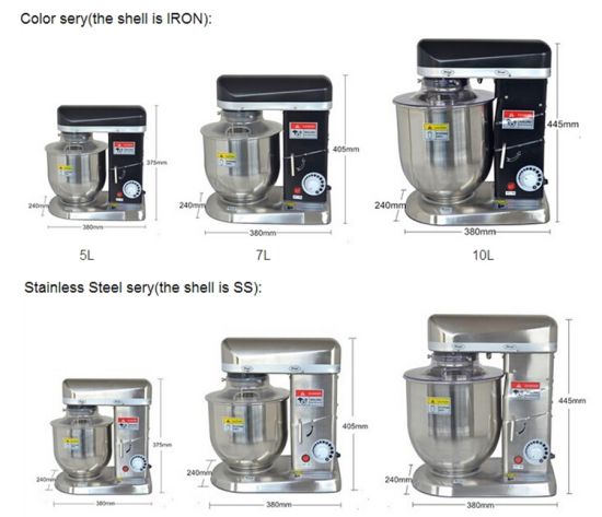 7L 10L Capacity Commercial Food Mixer
