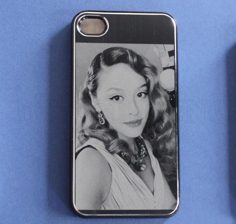 marca del laser de la fibra en m&oacute;vil