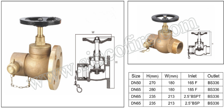 Horizontal Angle Fire Hydrant Landing Valve