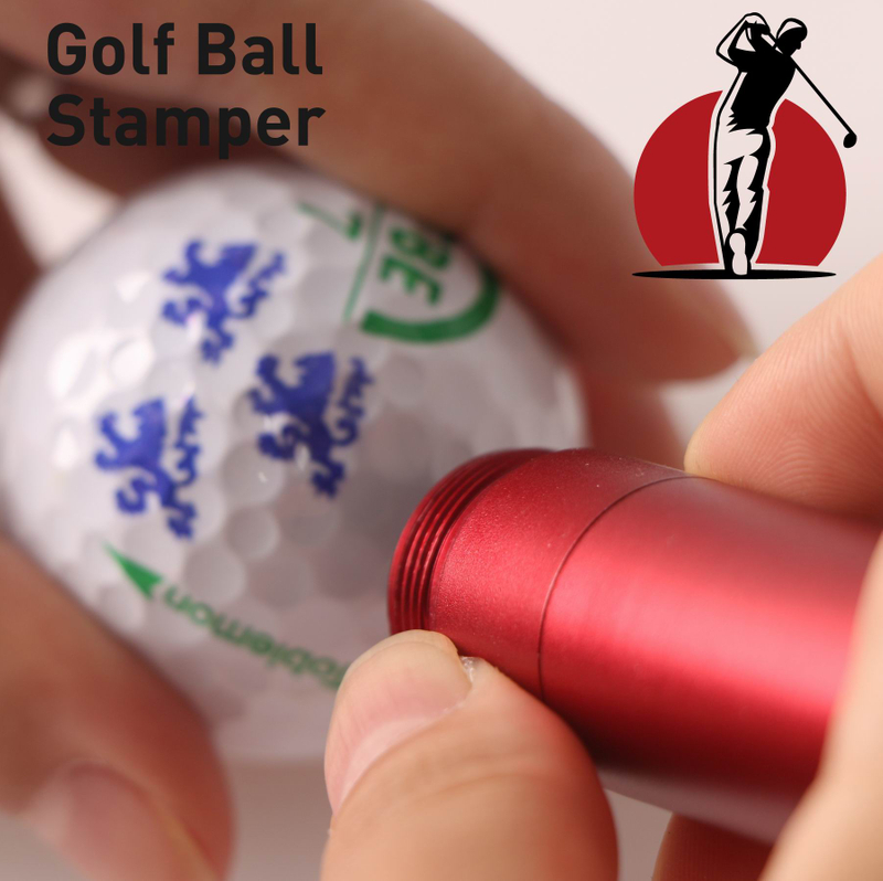 Aluminum Golf Ball Stamper Dia.11mm with permanet fast drying ink 
