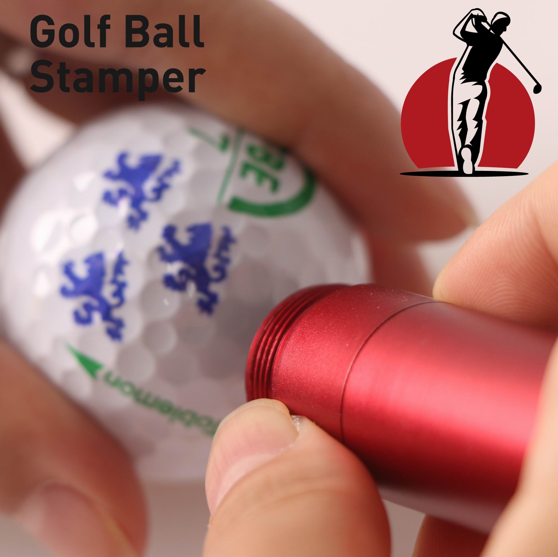 Aluminum Golf Ball Stamper Dia.11mm with permanet fast drying ink - Buy ...