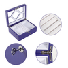 Travel Jewelry Box Organizer,Portable Travel Jewelry Case for Women Storage Earring,Ring,Necklace with clear windown