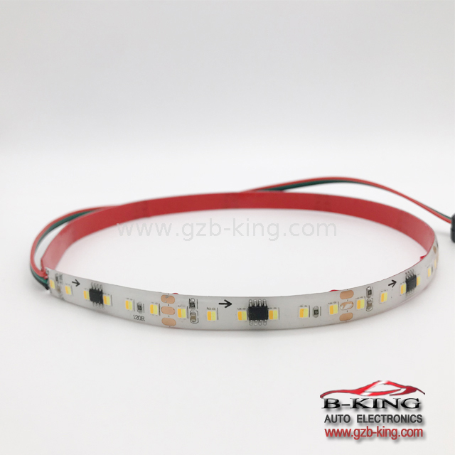 60CM dual color white/amber flexibale streamer LED strip 