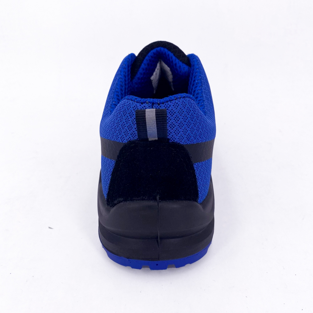 Smell-proof and breathable flying fabric sports safety shoes smash-proof labor insurance shoes zapato