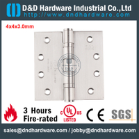 Dobradiça de porta com classificação anti-fogo SS316 UL para porta de metal anti-fogo-DDSS001-FR-4x4x3,0mm