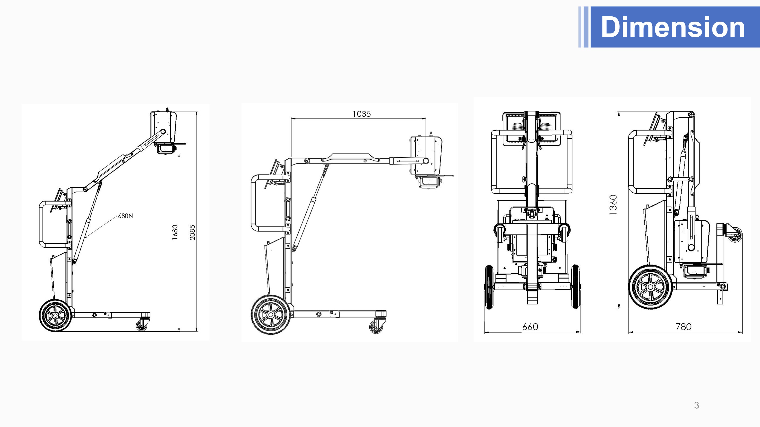 Cheval v&eacute;t&eacute;rinaire &agrave; rayons X portable LXR-118 avec d&eacute;tecteur &agrave; &eacute;cran plat sans fil-3