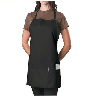  Black Adjustable Bib Apron 