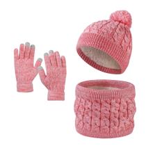 Winter Children Hat Neckwarmer Glove Set
