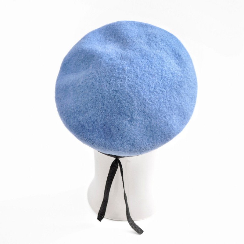 Custom wholesale fashion casual winter warm ladies wool leisure beret hat