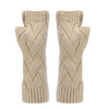 Cream Knit Gloves