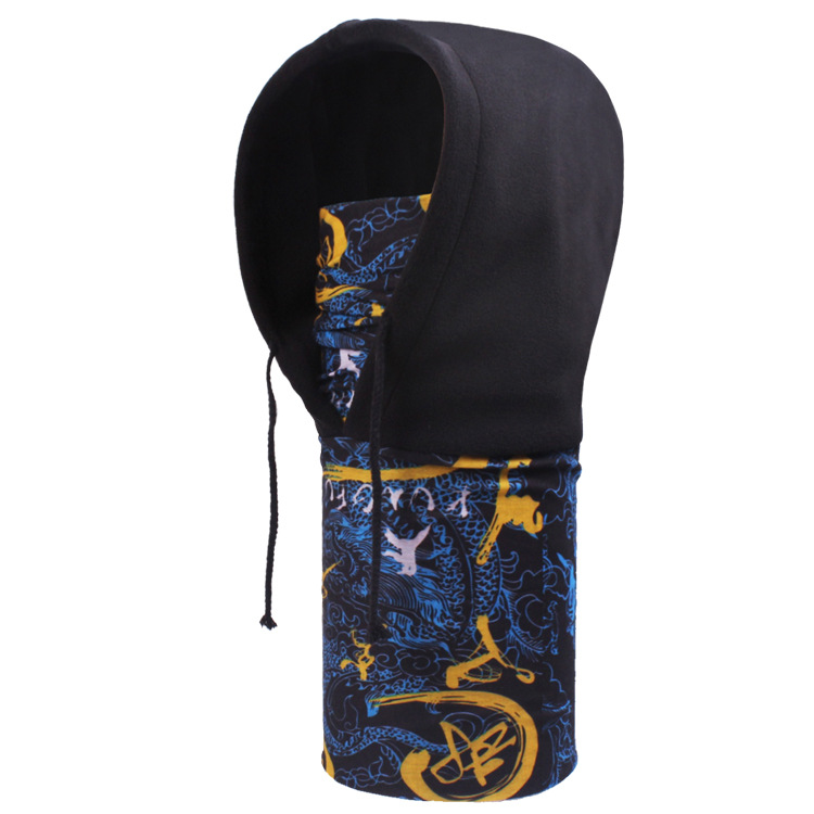  Multifunctional fleece hoody bandana