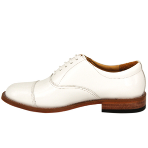 Zapatos oficina militar hombre oxford blanco 1204