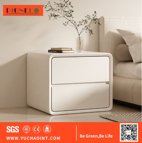 Multi-Layer Simple Wooden High Quality Modern Smart Bedside Table Bedroom Furniture OEM Fashion Nightstand