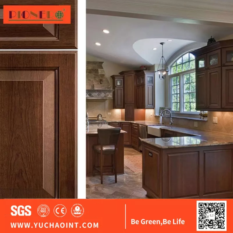 Kitchen Furniture Parts 18mm PVC Vacuum MDF Kitchen Cabinet Door