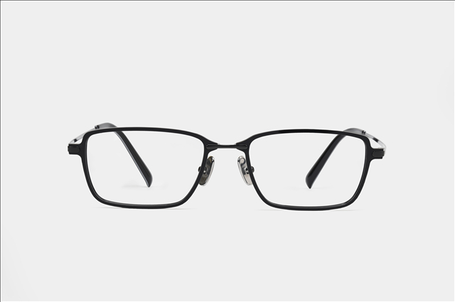 PA2223F Nylon square front with titanium eyewear glasses frame