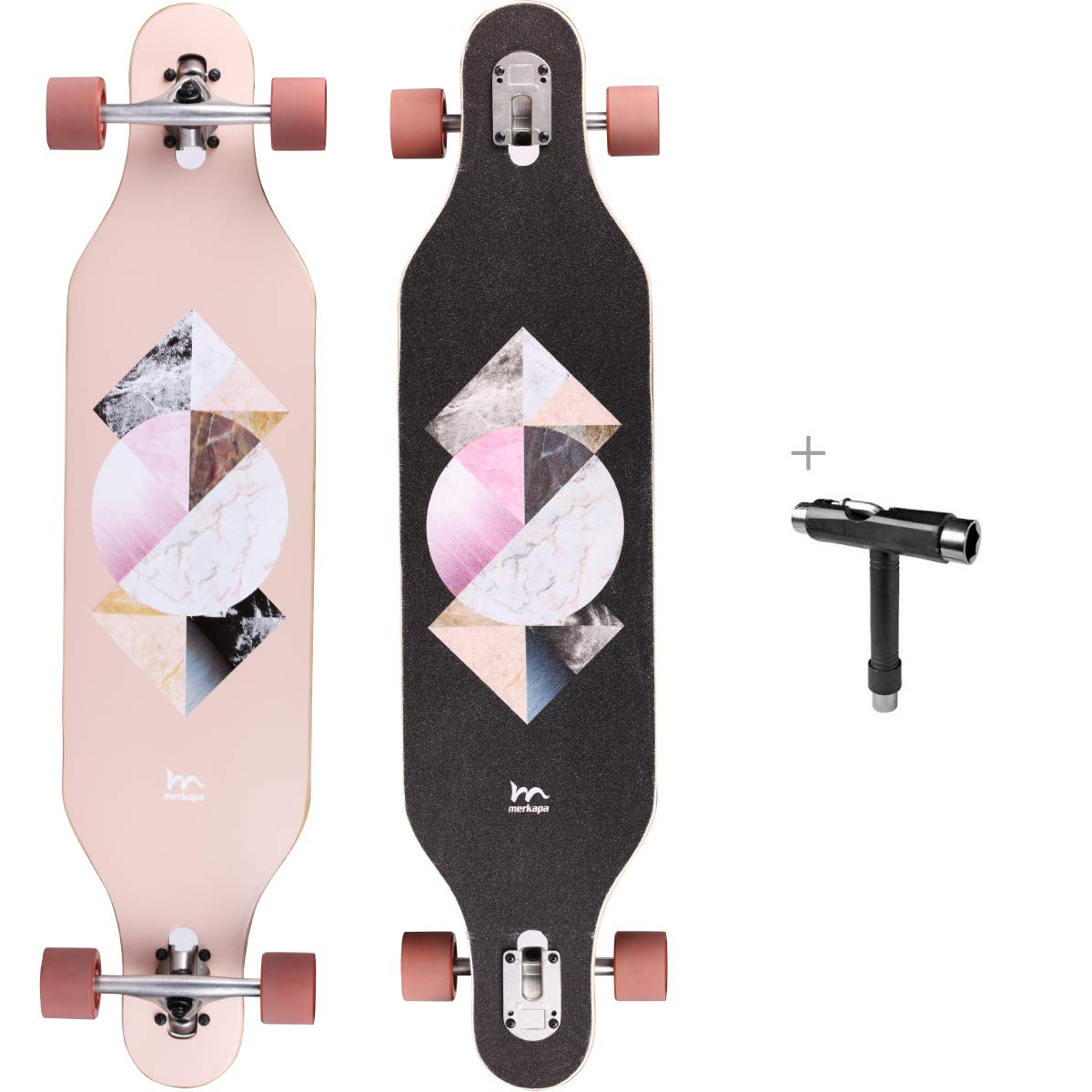 Details about   41 Inch Maple Drop Through Deck Complete Longboard Skateboard Cruiser Free-Style 