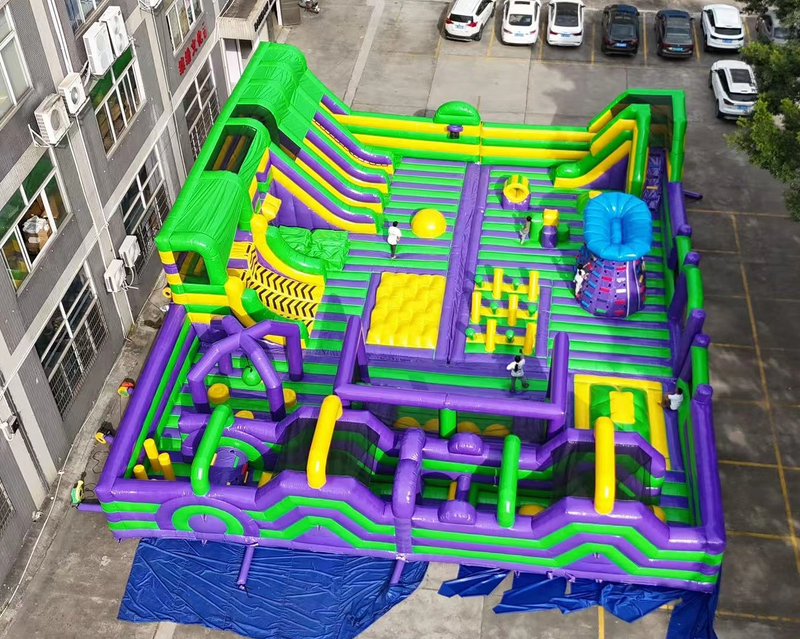 Outdoor amusement park inflatable theme park China supplier Rainbow Inflatable Theme Parks 2025 
