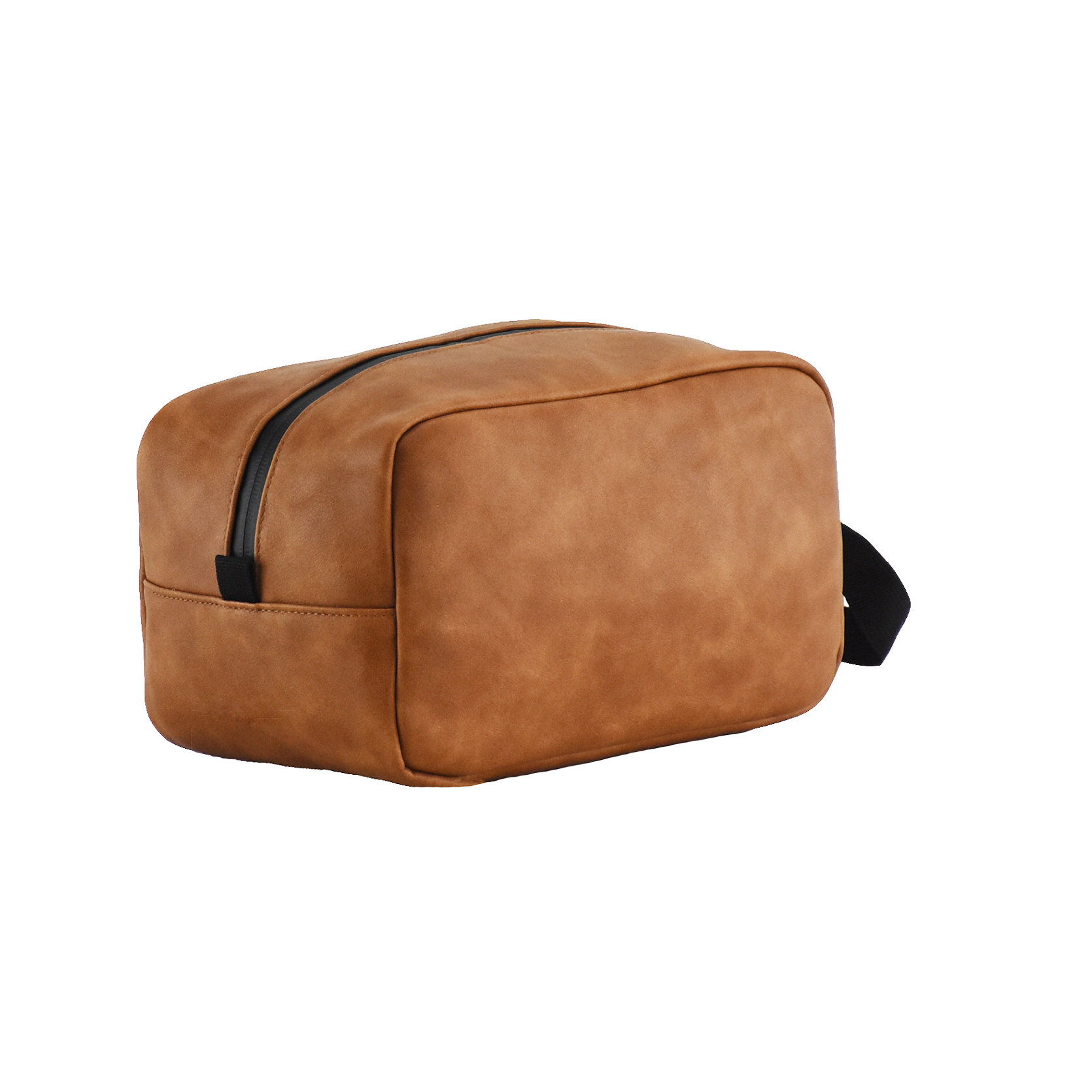 Odor Scent Proof Pu Leather Toiletry Bag with Carbon Lining