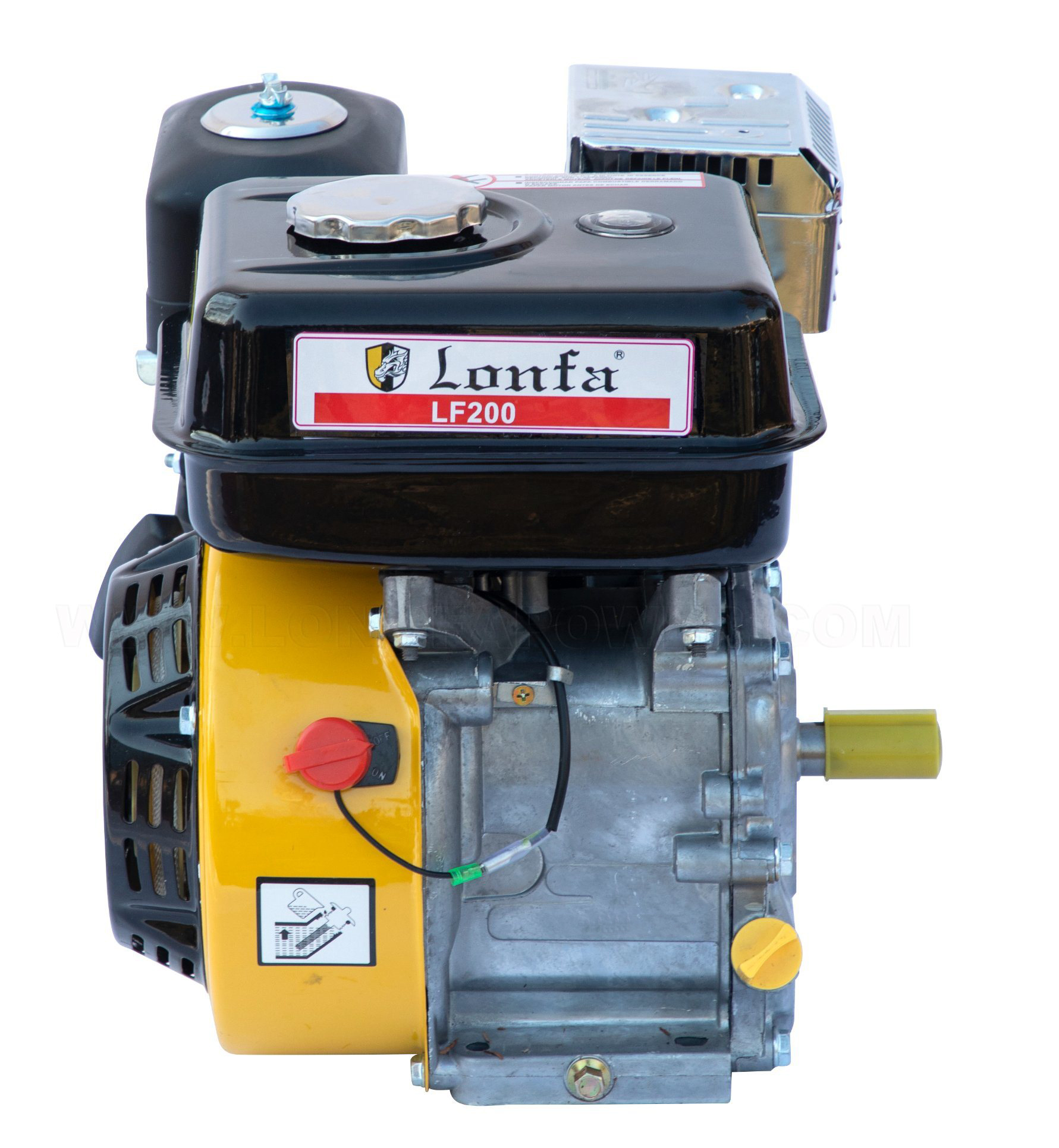 6.5HP 7HP 4 Stroke Single Cylinder OHV Air Cooled Eagledesign Gasoline Engine Water Pump Engine LF200