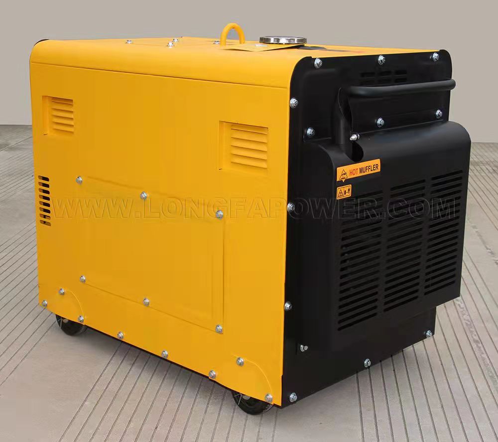 High Quality Customized 50Hz 60Hz Air Cooled 5KVA 5KW 5.5KVA 5.5KW 6.5kw 6500W 7.5KVA 7500W Super Silent Diesel Generator