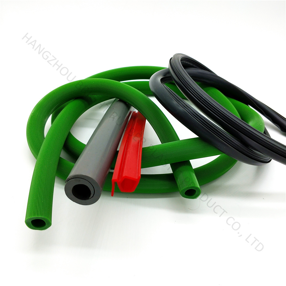 Red Food Grade Silicone Extruded Profiles