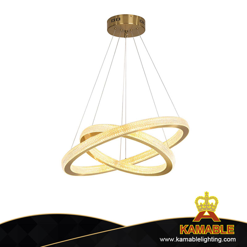 Элегантный классический кольцевой стеклянный светодиодный подвесной светильник для прихожей виллы (KD91011-85+65+45S)