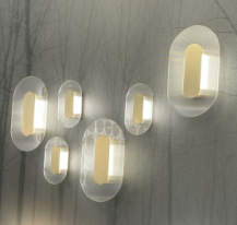 Овальная кнопка простое внутреннее декоративное настенное освещение из стекла (KA1288W-L)