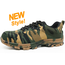 RB1090 camouflage fashion sport safety shoes with steel toe cap