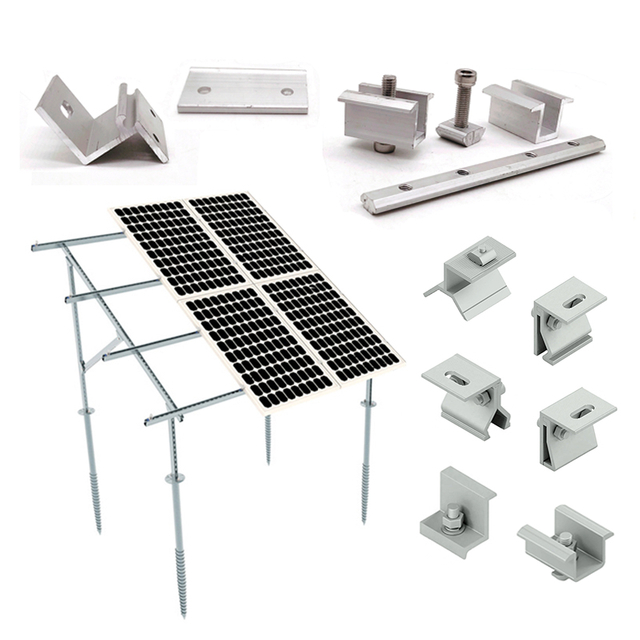 Soporte de montaje ajustable de metal de acero inoxidable/ Soporte fotovoltaico/ Estructura de montaje del panel del sistema solar Soportes de techo/Soporte de aluminio/Soporte de techo de tejas/Soportes solares