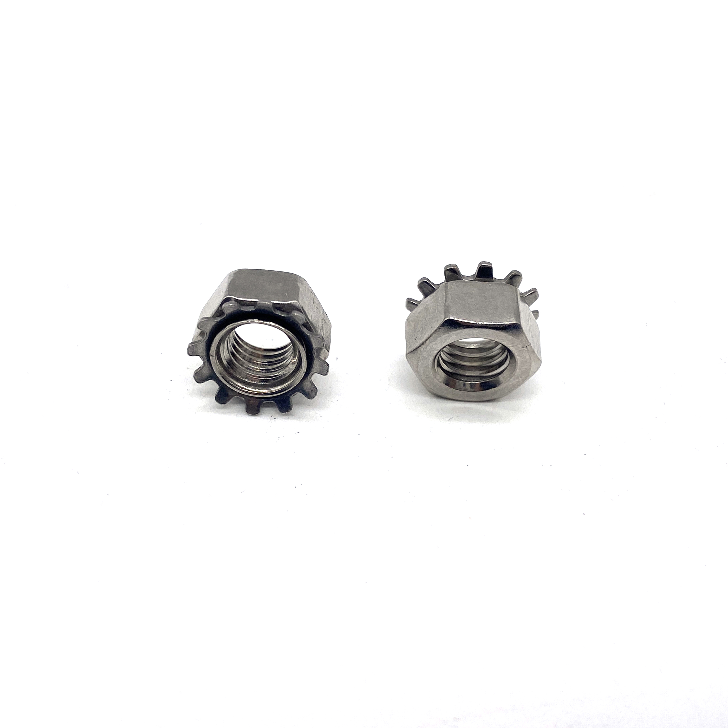 المورد الصيني M3 M4 M5 M6 M8 Stainless Steel 304 KEP Self Lock Nut Hex Star Nuts K-Lock Nut