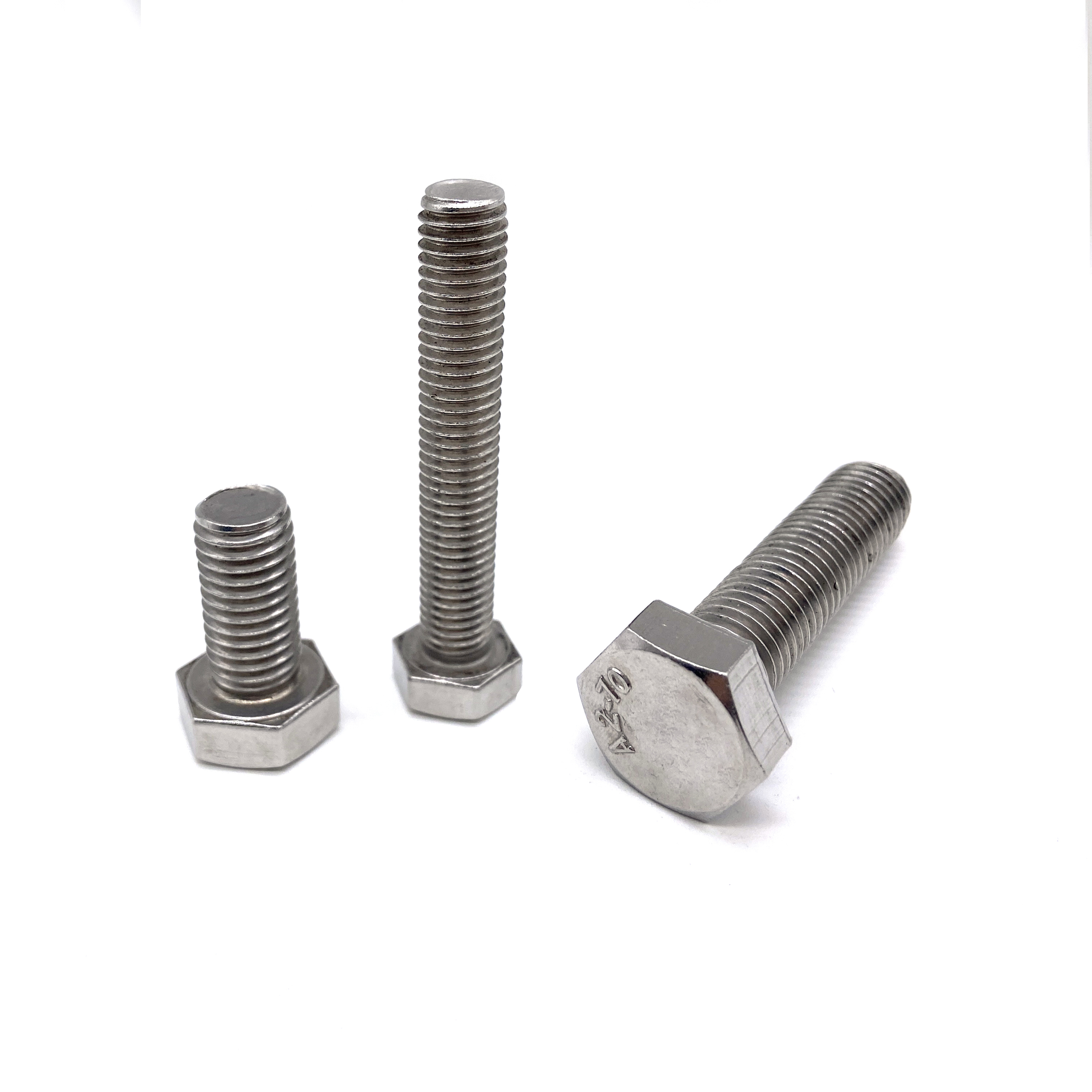  INOX A2 INOX A4 DIN933 M6 M8 Bolt de cabecera de acero inoxidable