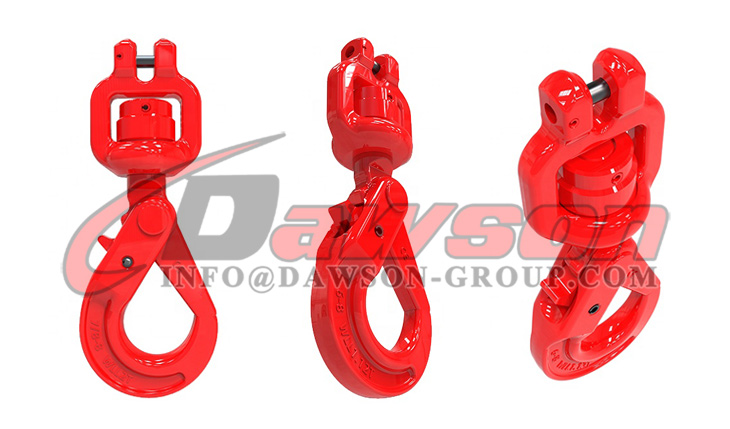 Gancho autoblocante giratorio con horquilla G80 con rodamiento para eslingas de cadena de elevaci&oacute;n de gr&uacute;a - Dawson Group Ltd. - Fabricante, proveedor de China