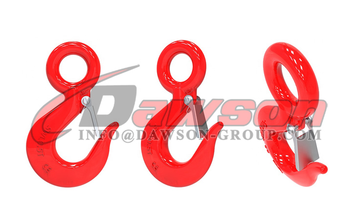 DS130 G70 ラッチ付き鍛造合金鋼アイ ホイスト フック、G43 鍛造炭素鋼アイ ホイスト フック - Dawson Group Ltd. - 中国工場、メーカー、サプライヤー