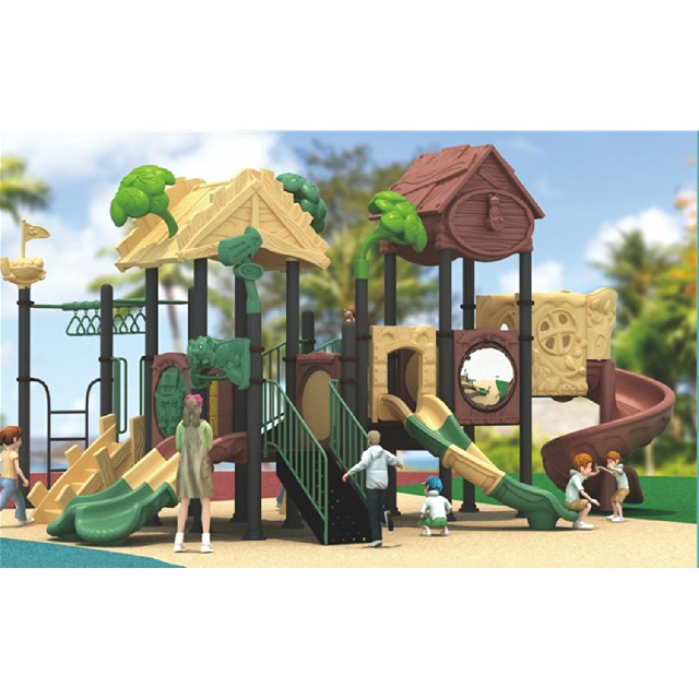 Kommerzieller Baumhaus-Kinderrutschen-Spielplatz im Freien (ML-2001201)