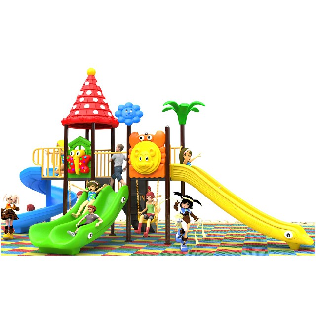 Plastikkinderkombinations-Dia-Spielplatz im Freien (BBE-N14)