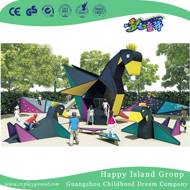 儿童户外小狮子动物滑梯游乐场 (HHK-3001)