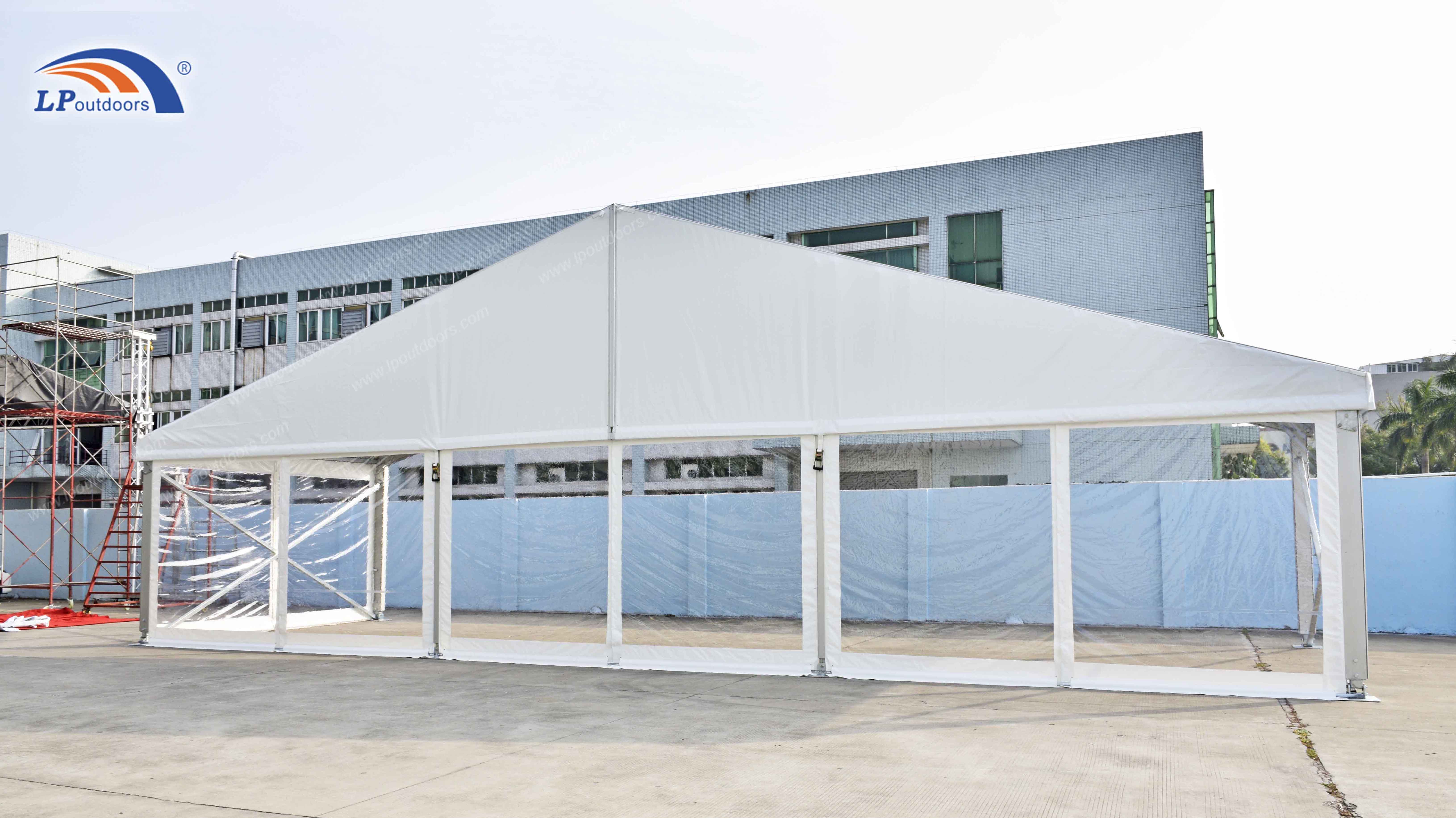 来自中国制造商的带有透明侧壁的混合派对大帐篷用于庆祝活动 - LP Outdoors